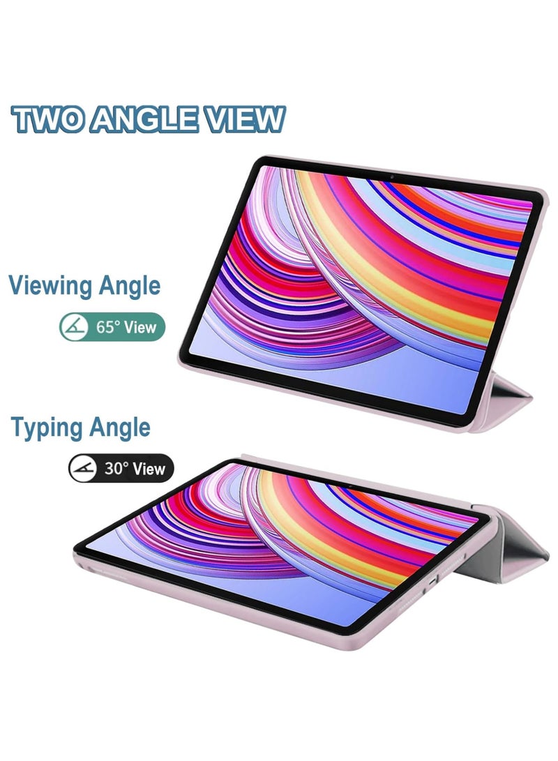 Rock Pow Case for Xiaomi Redmi Pad Pro 12.1 inch 2024 Released Soft TPU Matte Back Cover with Pencil Slot Standing Folio Slim Lightweight Shell Protective Smart Cover - Image 3