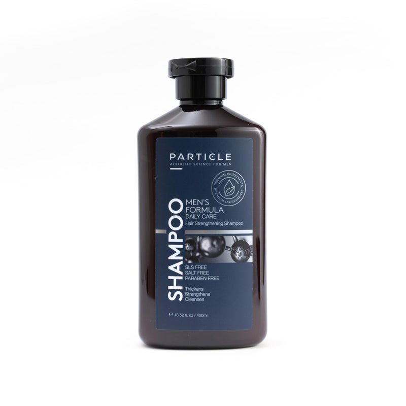 Particle Hair Thickening Shampoo for Men, Menâ€™s Shampoo, Cleansing Formula Made with Biotin, Capixyl, Redensyl, Ginseng and Green Tea Extract for Hair Strength Support, Paraben Free, 400 mL - Image 1