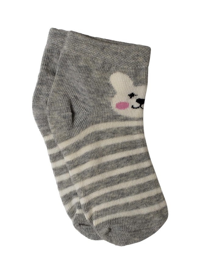 BODYCARE Kids Ankle Length Socks Pack of 4 Cotton Soft Stretchable Comfortable Antibacterial Moisture Wicking Socks for Sports Casual Use All Season - Image 5