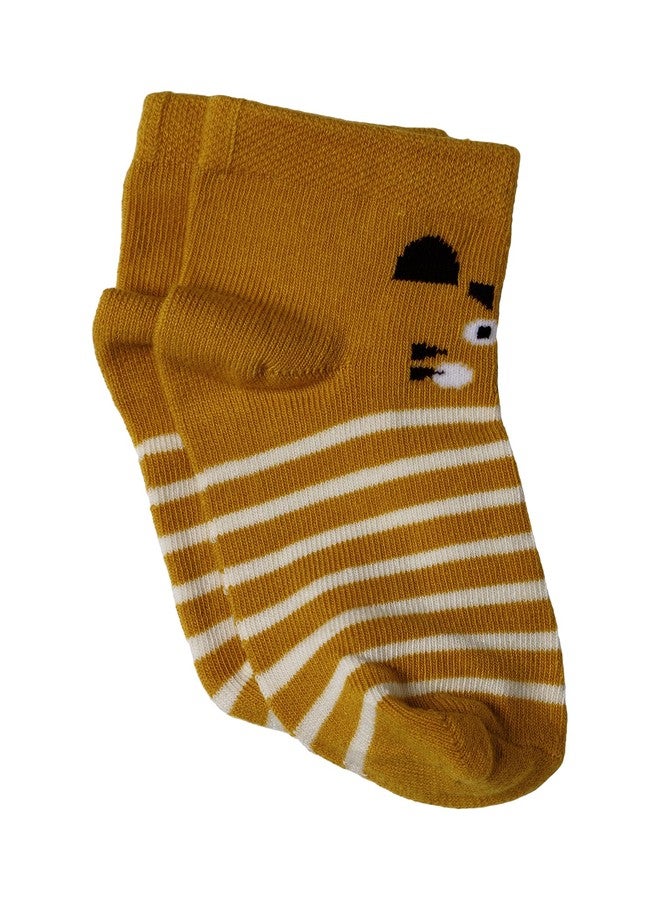 BODYCARE Kids Ankle Length Socks Pack of 4 Cotton Soft Stretchable Comfortable Antibacterial Moisture Wicking Socks for Sports Casual Use All Season - Image 3