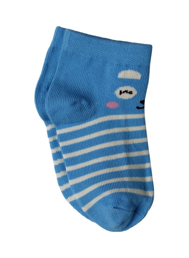 BODYCARE Kids Ankle Length Socks Pack of 4 Cotton Soft Stretchable Comfortable Antibacterial Moisture Wicking Socks for Sports Casual Use All Season - Image 4