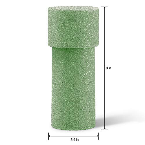 FloraCraft FloraFōM Memorial Vase Insert 3.4 Inch x 8 Inch Green - Image 2