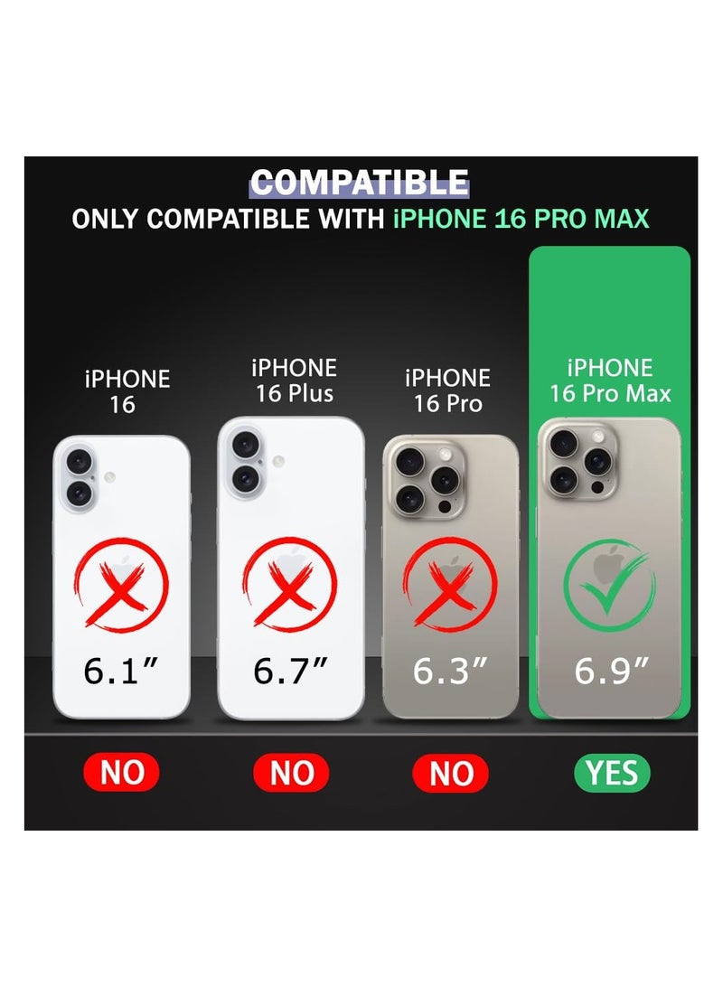 IPhone 16 Pro Max MagSafe Case Cover | Camera Protection | Hard Crystal Clear Back | Shockproof Bumper Case Cover for iPhone 16 Pro Max (Transparent) - Image 2