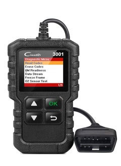 LAUNCH Creader 3001 OBD2 Scanner Automotive Car Diagnostic Check Engine Light O2 Sensor Systems OBD Code Readers Scan Tool for All OBDII Protocol Cars Since 1996