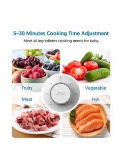 Bellababy Baby Food Maker Bellababy Baby Food Processor, Puree Blender Steamer with Reversible Steam Basket, One Button Easy Operation & Large Opening for Easy Cleaning  - Image 3