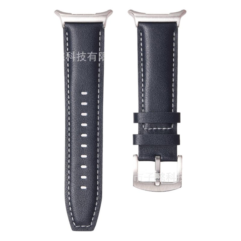 Adjustable Leather Classic Strap Smartwatch Band Compatible with Samsung Galaxy Watch 8 Classic with Fit Replacement Strap in Black - Image 5