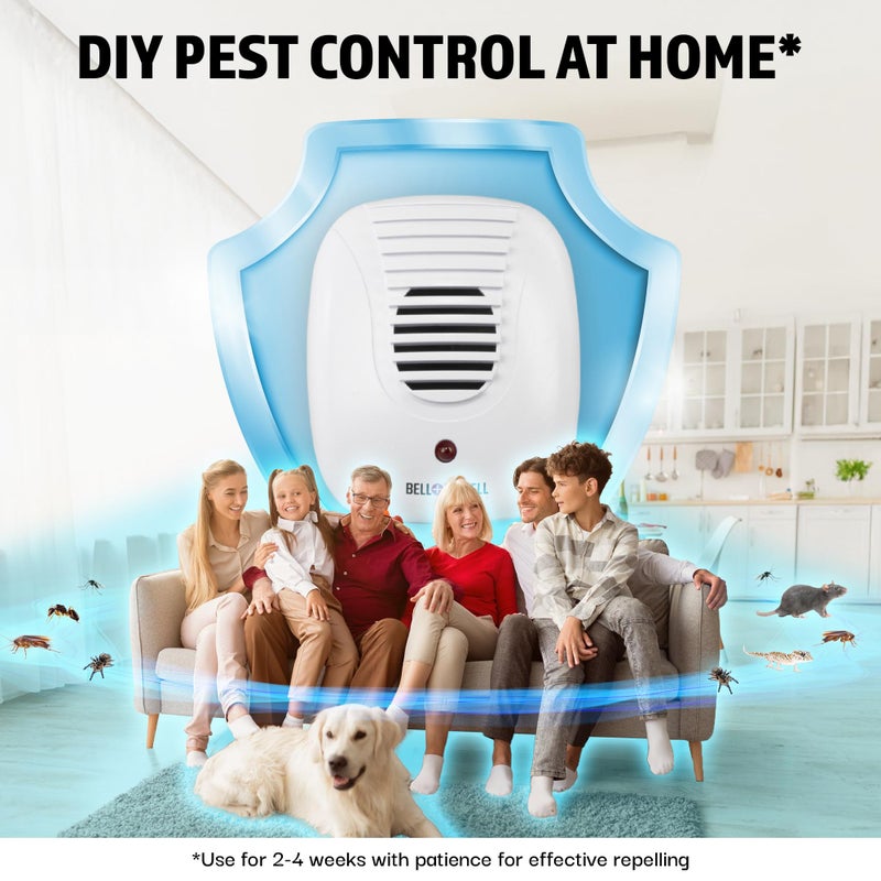 Bell Howell Bell + Howell Ultrasonic Pest Repeller Home Kit (Pack of 3), Ultrasonic Pest Repeller, Pest Repellent for Home, Bedroom, Office, Kitchen, Warehouse, Hotel, Safe for Human and Pet - Image 2