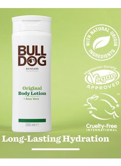 bulldog skincare Original Body Lotion + Aloe Vera long-lasting hydration, 250ml  - Image 2