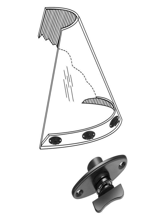 RunNico 4 Set Boat Windshield Fastener, Boat Windshield Clips for Boats Safety-Boat Windshield Replacement Accessories for Protecting Windows and Blocking Strong Winds (4) - Image 4