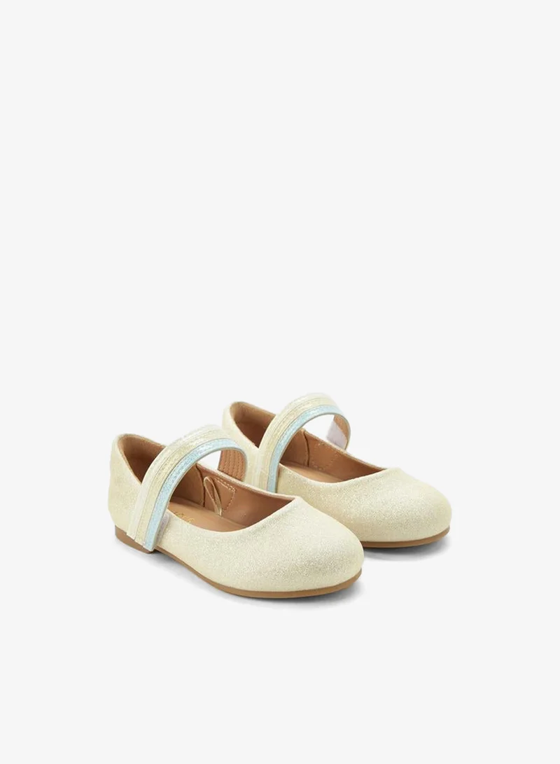 JUNIORS Girls Hook And Loop Ballerina Shoes