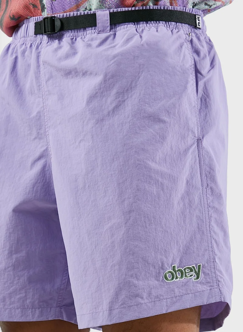 OBEY Easy Peak Web Shorts