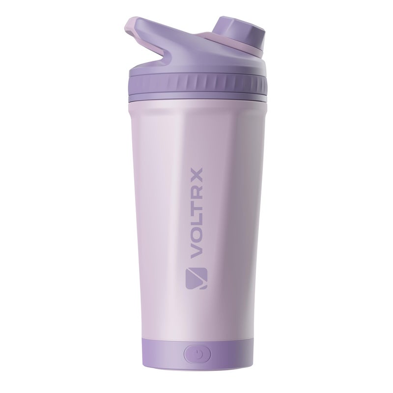 VOLTRX ChillMix Shaker Bottle Insulated Stainless Steel USB C Rechargeable Electric Protein Shake Mixer Shaker Cups for Protein Shakes and Meal Replacement Dream Purple 16 oz - Image 2