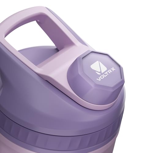 VOLTRX ChillMix Shaker Bottle Insulated Stainless Steel USB C Rechargeable Electric Protein Shake Mixer Shaker Cups for Protein Shakes and Meal Replacement Dream Purple 16 oz - Image 3