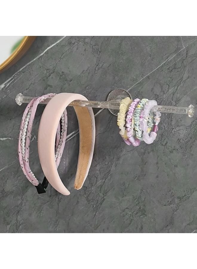 1pc Transparent Multi Purpose Hook Strong Adhesive Jewelry Organizer For Necklaces Watches - Image 3