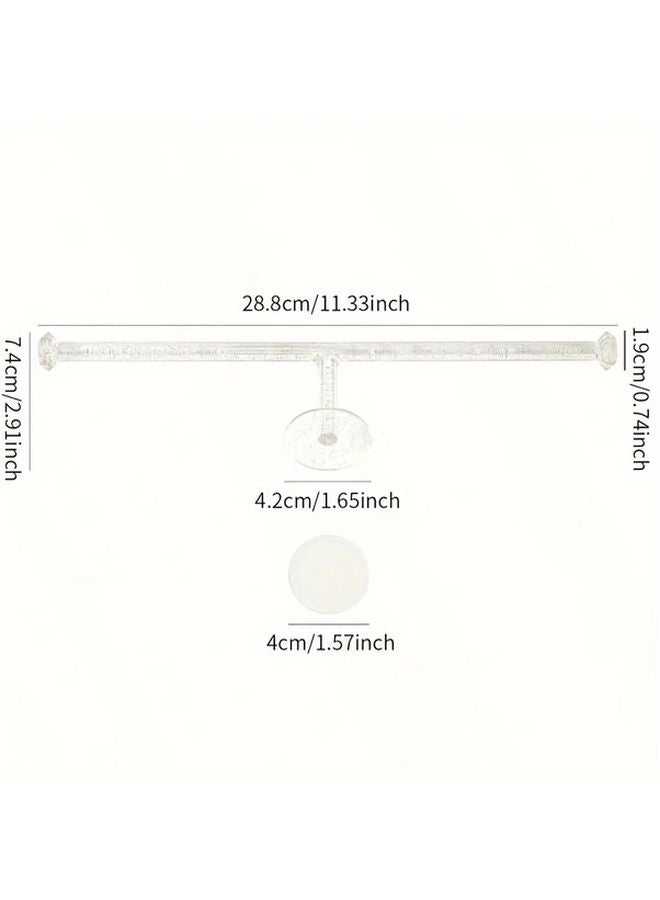 1pc Transparent Multi Purpose Hook Strong Adhesive Jewelry Organizer For Necklaces Watches - Image 4
