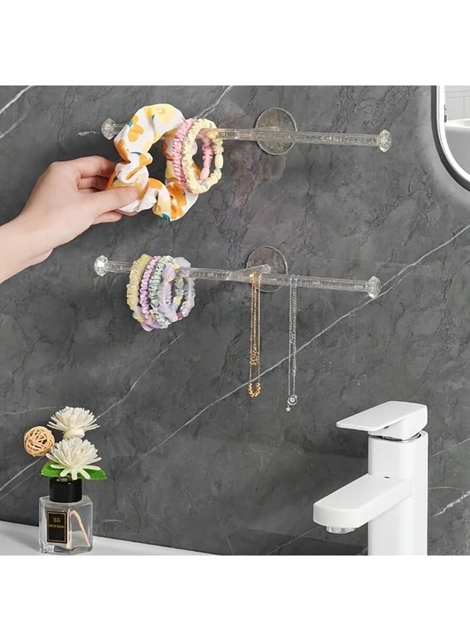 1pc Transparent Multi Purpose Hook Strong Adhesive Jewelry Organizer For Necklaces Watches - Image 2