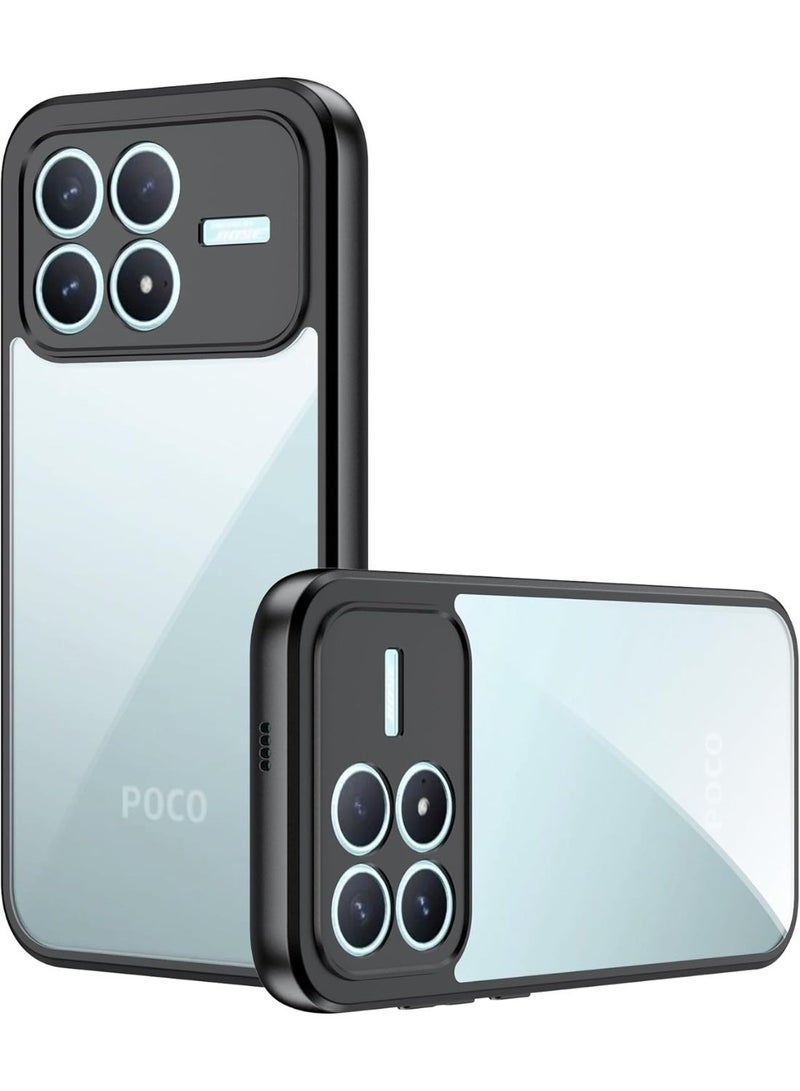 غطاء شفاف خفيف الوزن لهاتف Xiaomi POCO F8 Pro، مقاوم للانزلاق والسقوط، متوافق مع الشحن اللاسلكي. - Image 1