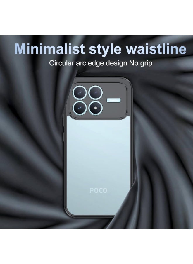 غطاء شفاف خفيف الوزن لهاتف Xiaomi POCO F8 Pro، مقاوم للانزلاق والسقوط، متوافق مع الشحن اللاسلكي. - Image 4