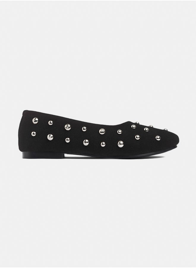 Studded Round Ballerina