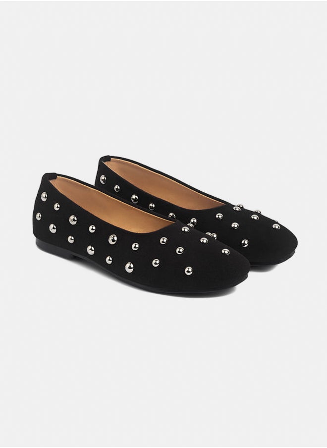 Studded Round Ballerina