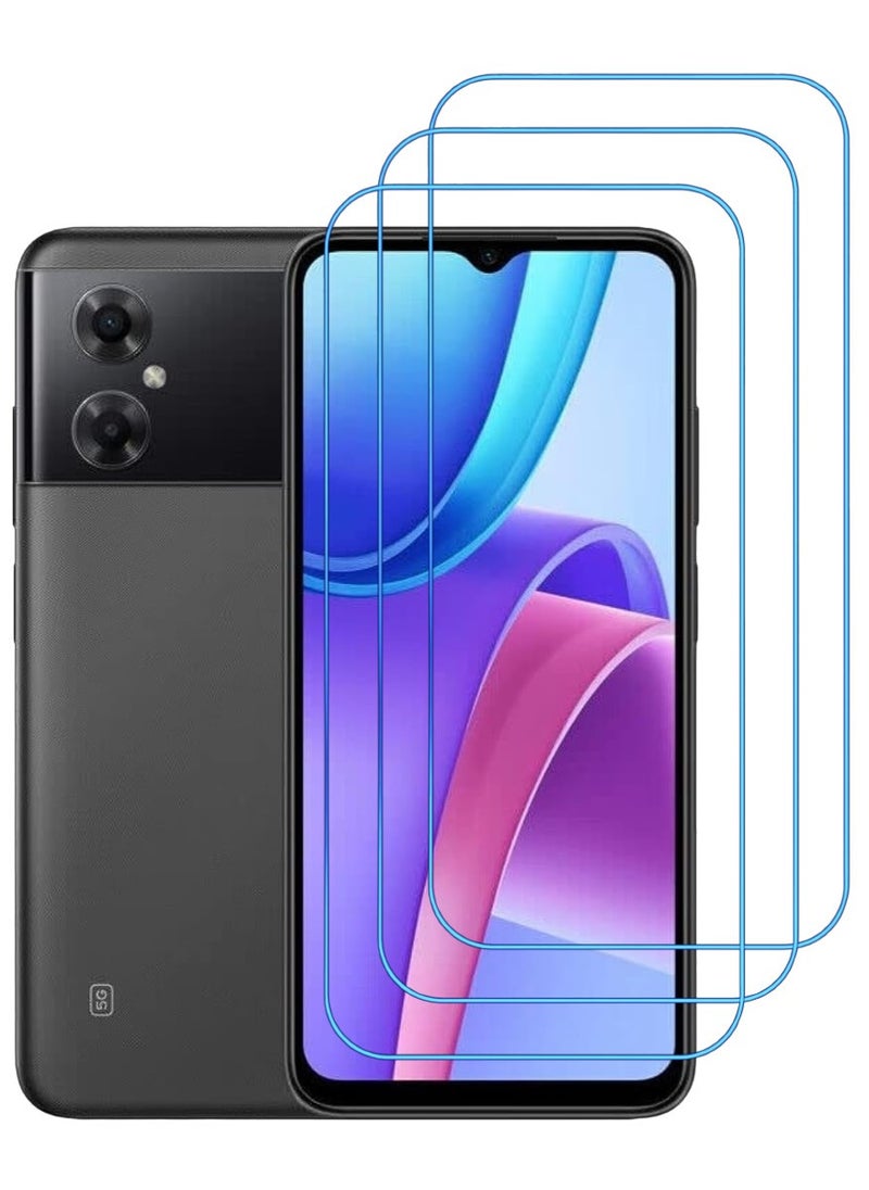 ACLIX 3 Pieces Antistatic ESD Dustproof Premium Quality High Definition Clear Tempered Glass Screen Protector Designed For Xiaomi Redmi Note 11R - Image 1