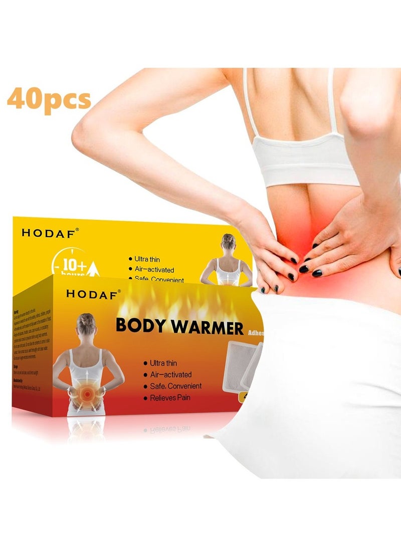 Hodaf 40PCS Hand Warmers,Body Warmers,Winter Foot Warmers for Skiing,Camping, Hiking or Fishing - Image 1