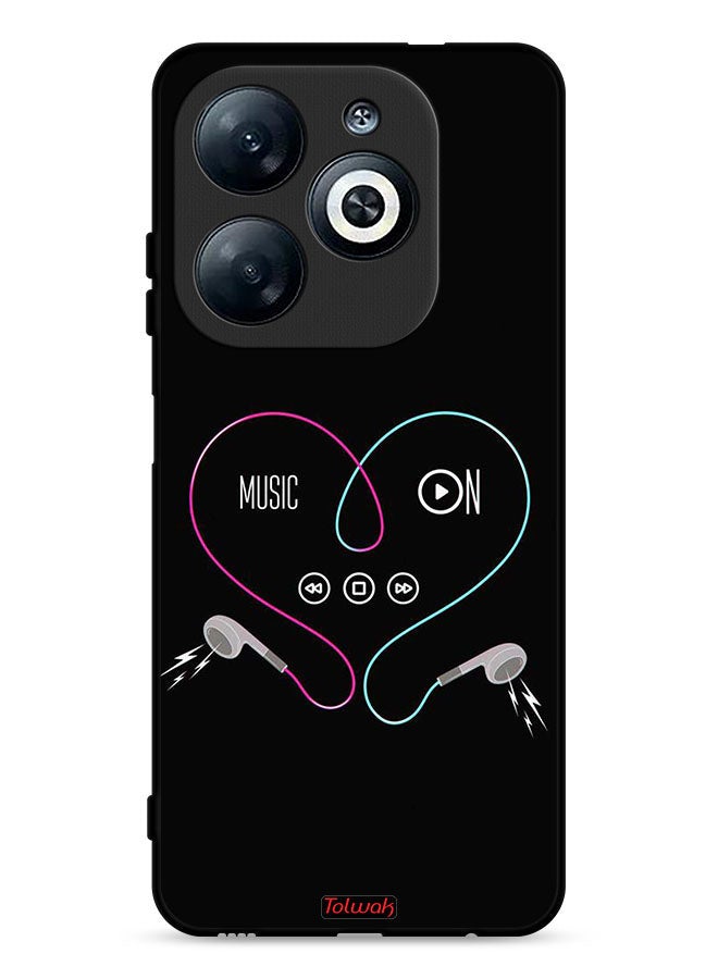 Tolwak Infinix Smart 8 4G Protective Case Cover Music On - Image 1