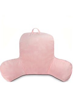 General CENYEDA Reading Pillow with Shredded Memory Foam for Kids, Sit Up Floor Gaming Chair Bed Pillow with Faux Fur Washable Cover –34x21 inches (Pink)  - Image 1