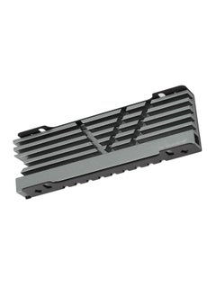 Thoraya M.2 NVME 2280 SSD Heatsink Support Single Double Sided Cooling SSD Heatsink with Thermal Silicone Pads for PC for PS5 for PS5 Slim Gray  - Image 2