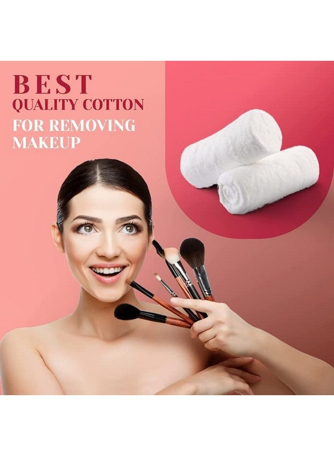 ROB Absorbent Pure Cotton Wool Roll For Makeup Remover Cotton Pads For Face | Toner application |Ultra Soft |Cotton Facial Cleansing Wipes For Parlor and Baby Care (200 gm, Pack of 6) - Image 5