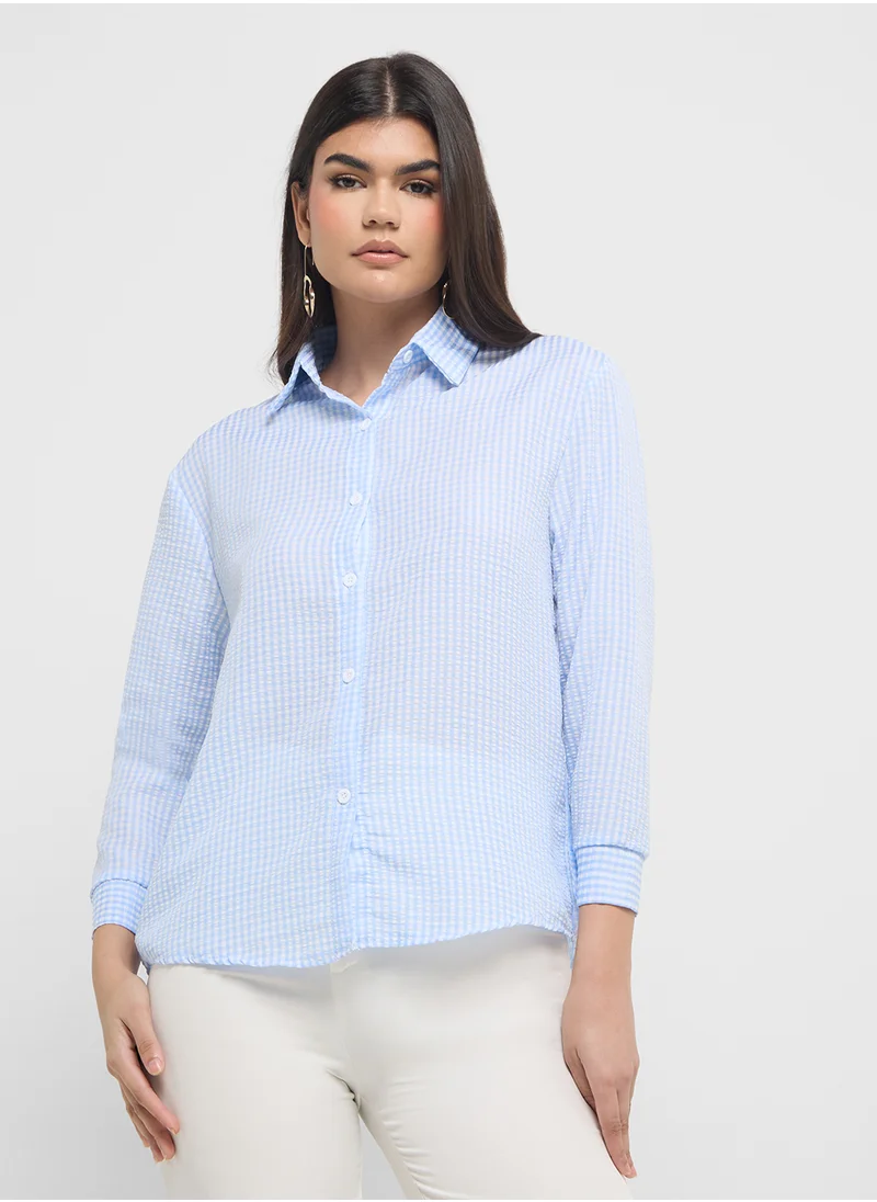 ايلا Oversized Button Down Shirt