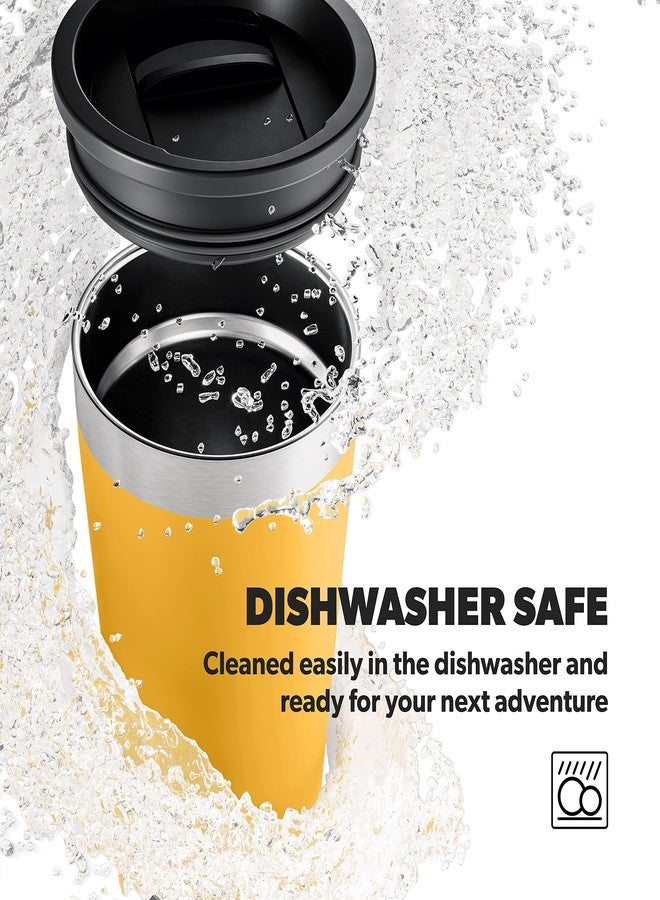 دوميتك كوب حراري من دوميتيك، مصنوع من الفولاذ المقاوم للصدأ، معزول بتفريغ الهواء مع غطاء مقاوم للرذاذ يعمل بالضغط (مانجو، 10 أونصة) - Image 3