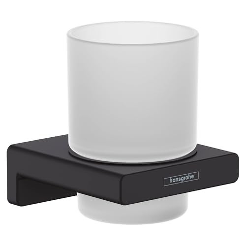 Hansgrohe AddStoris Toothbrush Tumbler in Matte Black, 41749670 - Image 1