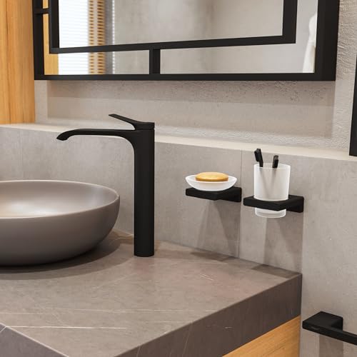 Hansgrohe AddStoris Toothbrush Tumbler in Matte Black, 41749670 - Image 2