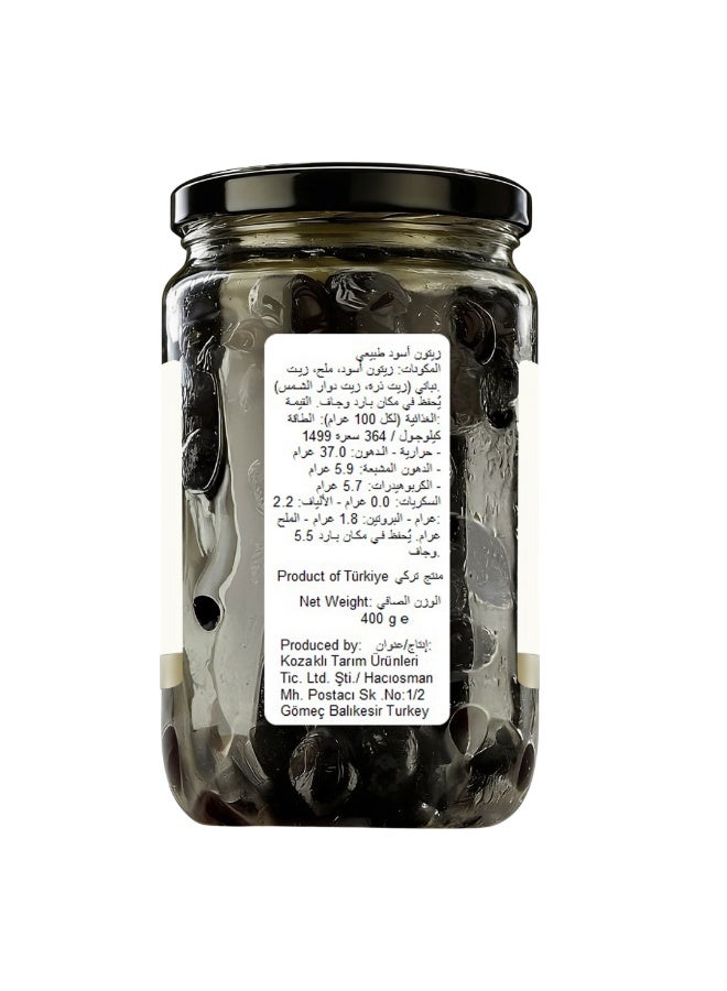 Kozoliv Oiled Premium Turkish Black Olives 400 gr - Image 4