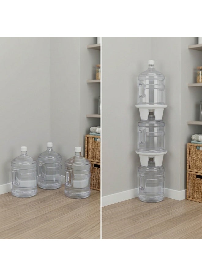 Witforms 5 Gallon Water Bottle Stacking Rack, Space Saving Vertical Water Jug Holder Organizer - Image 3