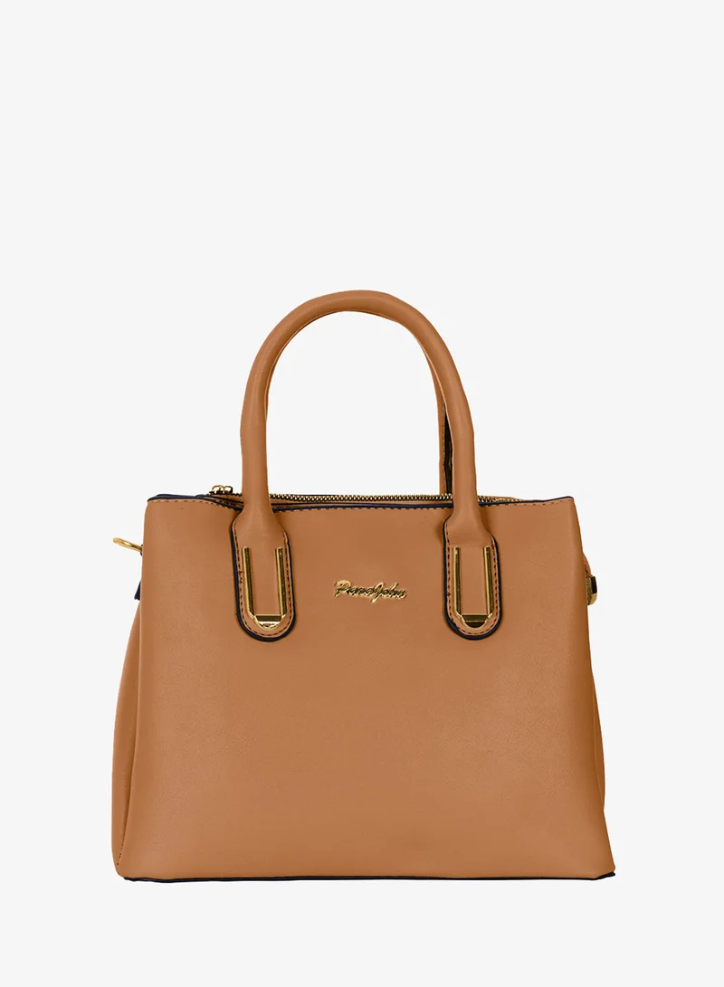 PARAJOHN Para John Women Handbag – PU Leather Tote Bag with Top Handle & Detachable Strap, Elegant Daily Shoulder Bag