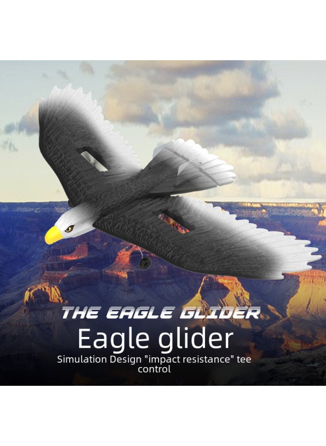 Generic - Product BM17 Eagle Glider Fixed Wing Three-channel Remote Control Foam Aircraft Bird Black Eagle Model-Color:Two-Channel Eagle Glider (with Lights) - Image 1