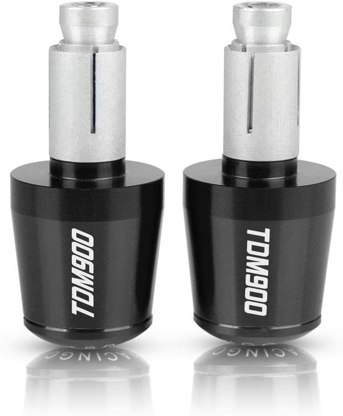 YAMAHA Black CNC Aluminum Handlebar Grip End Plugs For Yamaha TDM850 900 Motorcycle - Image 2
