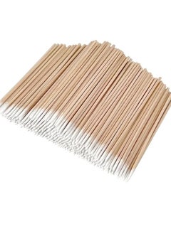 100pcs Microblading Cotton Swabs Pointed Tip Wood Stick Applicator Tattoo Permanent Supplies Makeup Cosmetic Applicator Sticks