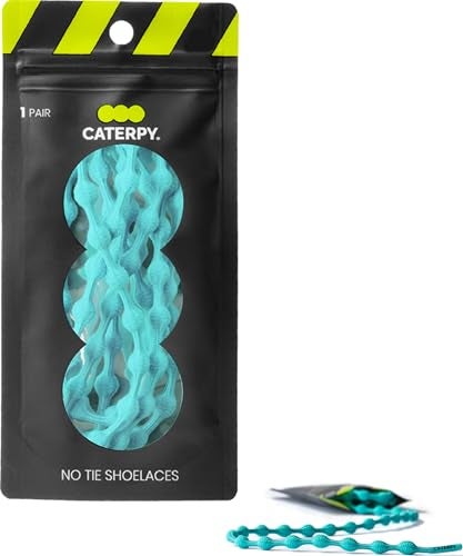 Caterpy RUN - Ultimate No Tie Shoelaces for Adults & Kids - Versatile & Easy-to-Use Shoe Laces - Sea Green, Standard, Single Pack - Image 3