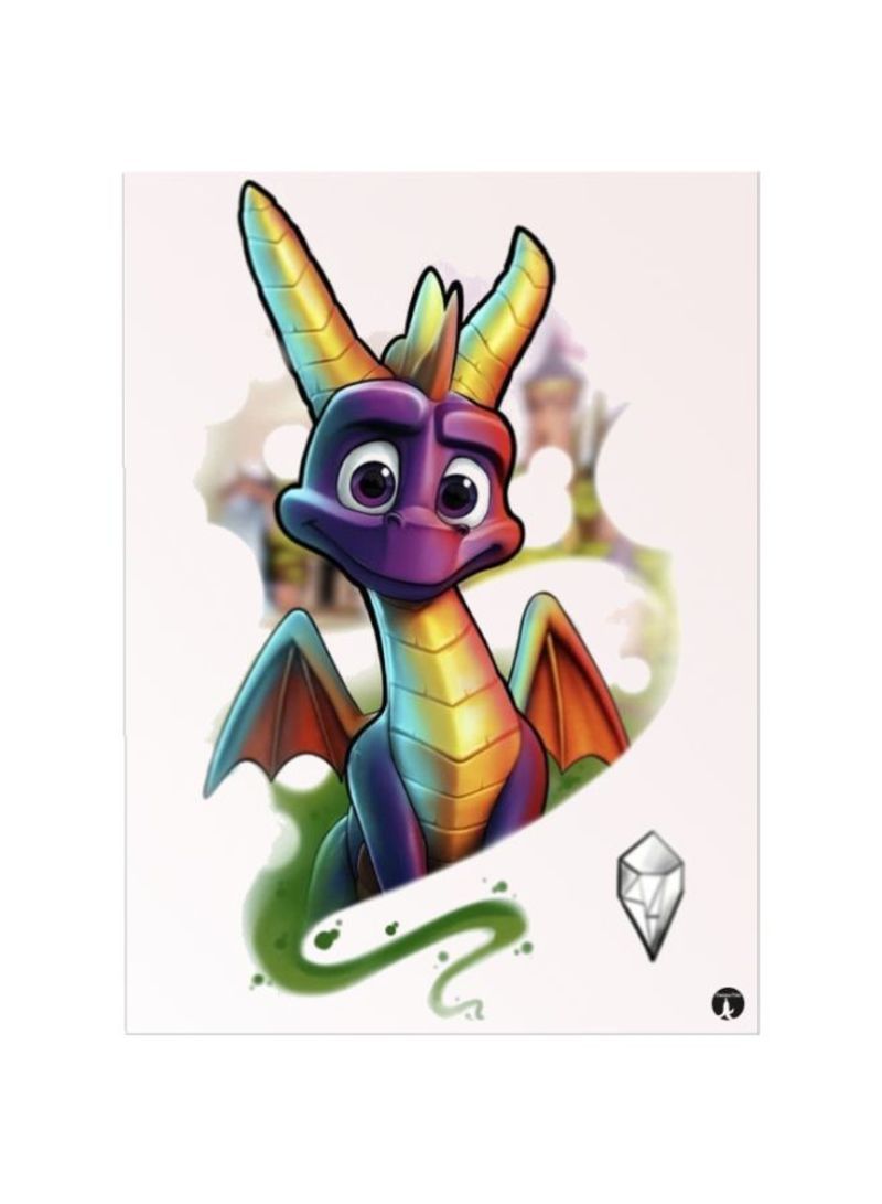 RKN Spyro Printed Mousepad Purple/Gold/Green