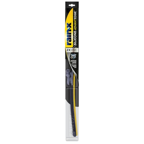 Rain-X RainX Silicone AdvantEdge Wiper Blade 24 Windshield Wiper Blades Replacement AllWeather Performance Lasts 2X Longer Premium Beam Installock Adapter for Easy Fit Pack of 1 - Image 1