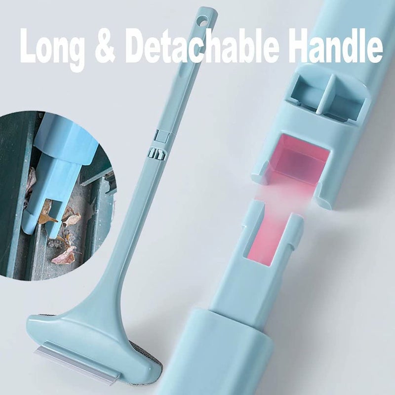 MACLOOM 2 in 1 Window Cleaner Brush Glass Cleaning Scraper, Mesh Screen Cleaner, Window Screen Cleaning Brush Washing Equipment, Window Cleaner Tool with Wet and Dry - Image 3