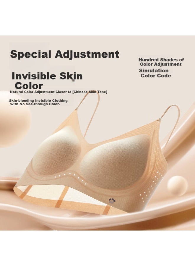 Hello Sunny o Sunny Lin Yun Style 10th Generation Soft Lifting Bra Foundation Liquid Invisible Bra Traceless Cool Feeling Beauty Back Bra - Image 1