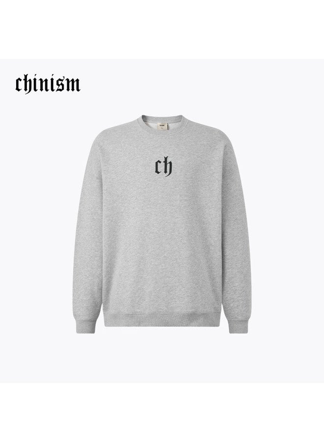 Chinism Ch Sweatshirt For Men, American High Street Style, Loose-fitting Pullover, Couple's Top, Heavyweight Classic Version, Round Neck Sweatshirt Sc20071016 - Image 4
