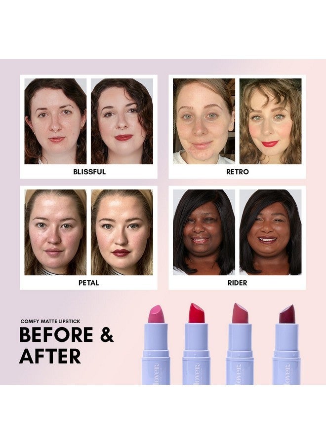 Clover Comfy Matte Lipstick | Non Drying Lipstick, Moisturizing And Lightweight, High Pigmented Lipstick | Cruelty-Free & Vegan Lip Makeup | Shade - Bunny - Image 5