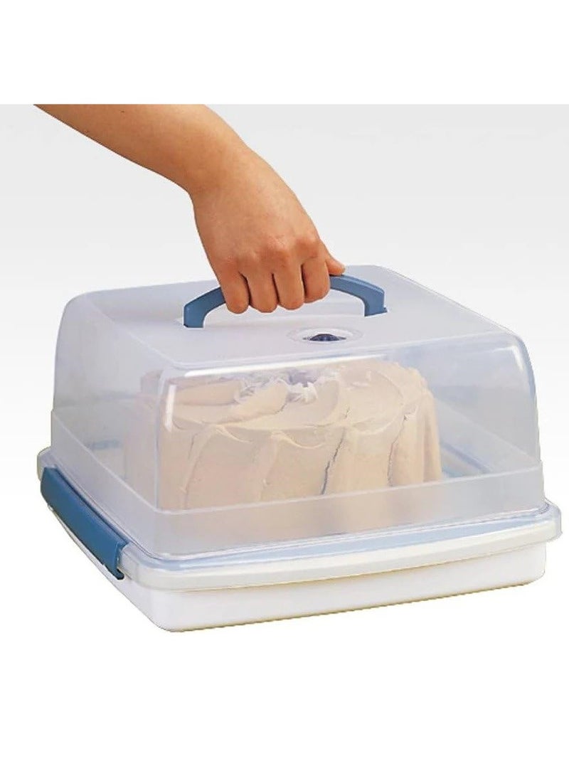 LOCK & LOCK LocknLock Cake Storage Box with Airtight Lid Stackable BPA-Free, Microwave, Freezer & Dishwasher Safe with Handle, Large Cake Carrier for Cakes, Bread & Pies - Image 2