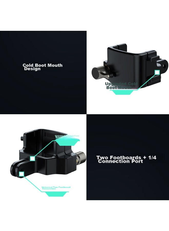 Kyotsu Jingsheng, Dji Pocket 3 Expansion Adapter, Aluminum Alloy Frame Expansion Bracket With Cold Shoe Mount, Expansion Accessory (Compatible With Chest Strap, Neck Strap, And All Other Accessories) - Image 2