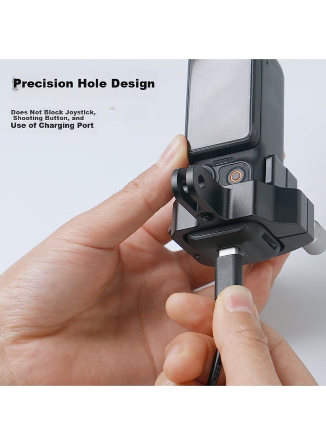 Kyotsu Jingsheng, Dji Pocket 3 Expansion Adapter, Aluminum Alloy Frame Expansion Bracket With Cold Shoe Mount, Expansion Accessory (Compatible With Chest Strap, Neck Strap, And All Other Accessories) - Image 5